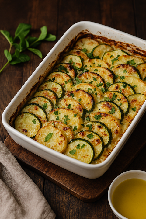 Chaniotiko Boureki – Kretischer Zucchini-Kartoffel-Auflauf